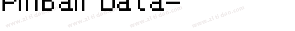 Pinball Data字体转换